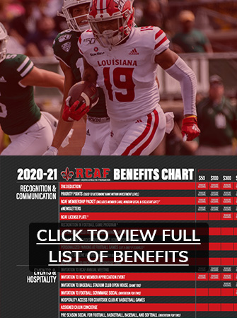 Image of a football player with a chart on top of the image with the words click to view full list of benefits